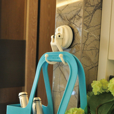 Taiwan Feca Non-Marking Suction Cup Diana Double Hook Kitchen Bathroom Car Door Strong Hanger Traceless Adhesive Hook