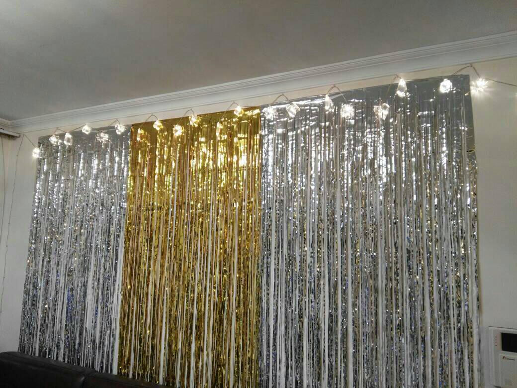 Rain Silk Curtain Placement Tiger Year New Annual Meeting Mall Opening Celebration Adult Children Birthday Party Photo Background Decoration-Taobao