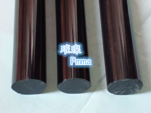 Solid black plexiglass acrylic bar makeup handle pipe plexiglass cylinder diameter 4 5 8 10mm