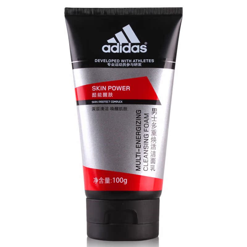阿迪达斯adidas男士酷能醒肤多重焕活洁面乳100g 深层清洁洗面奶