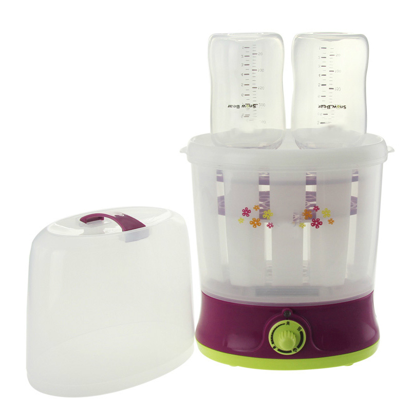 小白熊宝宝暖奶器双瓶热奶器恒温温奶器奶瓶消毒器消毒锅HL-0809