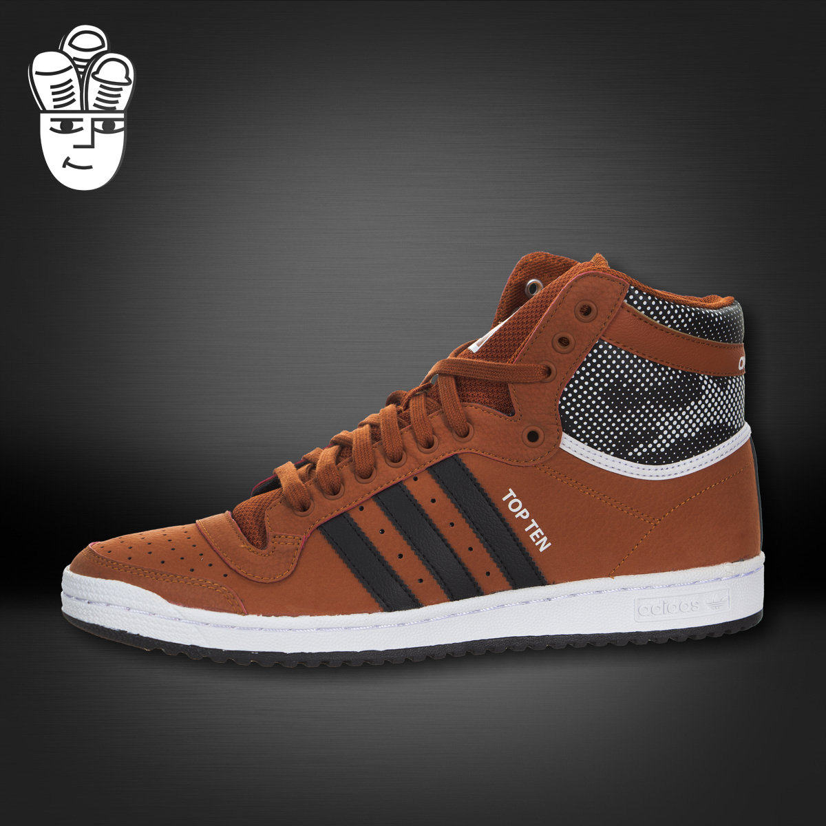 阿迪达斯Adidas Top Ten High三叶草复古男子高帮板鞋 运动休闲鞋