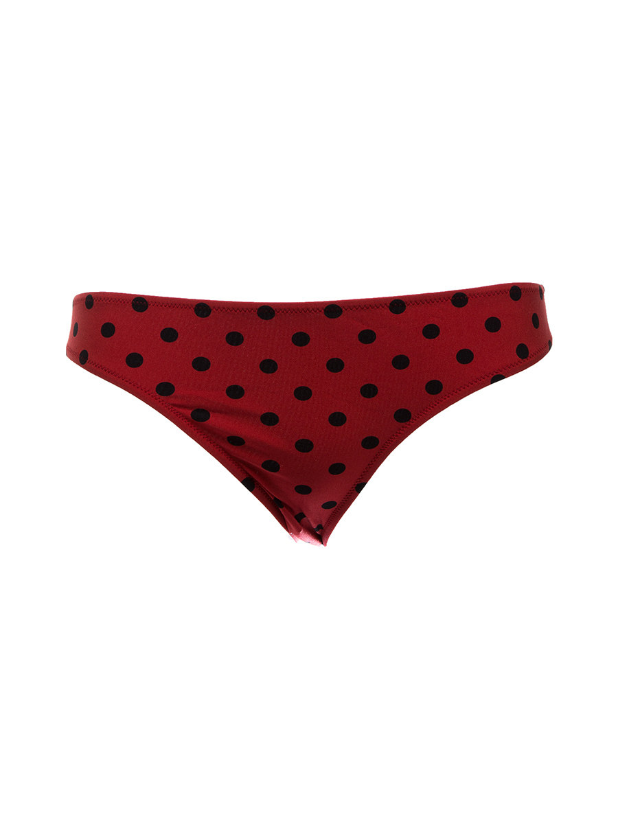Dolce&Gabbana 红色波点比基尼短裤