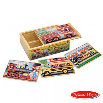 美国玛莉莎 Melissa & Doug 盒中木制拼图  交通台湾官网直邮进口