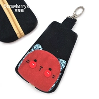 Dâu mèo General Car Key Bag Nữ Hàn Quốc Dễ thương Cá tính Sáng tạo Phim hoạt hình Túi nhỏ Zipper Mini Bag khóa túi xách