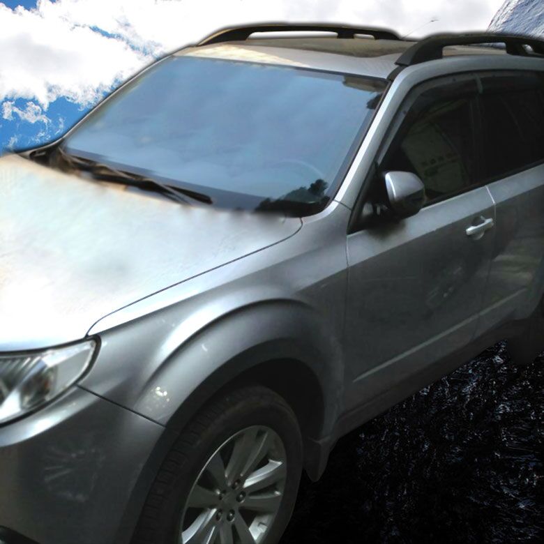 09-12 Subaru Forester Sunny and Rain Shield Old Forester Rain Eyebrow Window Stainless Steel Rain Ride Modification Special