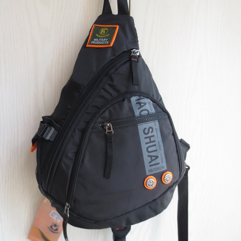 Left and right shoulder triangle bag Water drop bag Middle and high school students school bag One shoulder back crossbody sports bag Leisure large capacity bag