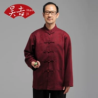 Bộ đồ mùa thu nam cổ điển Trung Quốc áo khoác ngoài gió cuốn quần áo dài tay nam trang phục dân tộc thái