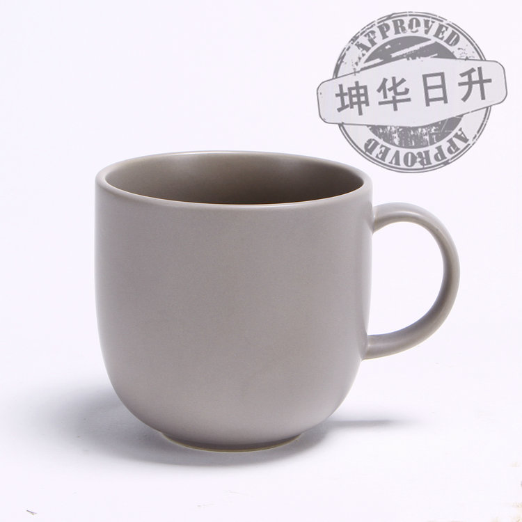 A certain card ceramic personal cup cup Coffee cup Mark Cup Foreign trade original light gray color