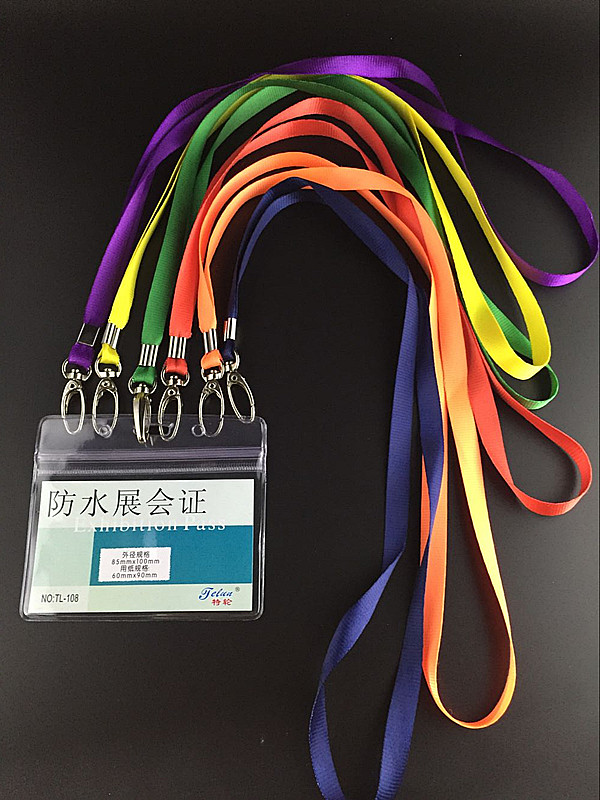 Work ID card holder lanyard badge lanyard lanyard olive buckle lanyard exhibition rope 1 0CM wide