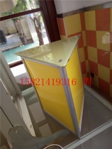 Luminous Triangle Cabinet Four Corner Display Table Small Exhibition Cabinet Mini Display Case Acrylic Glass Exhibition Cabinet