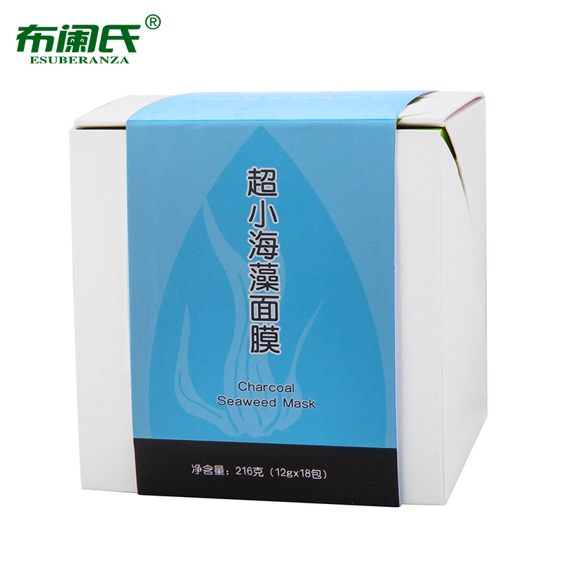 布阑氏进口天然颗粒海藻面膜18包装