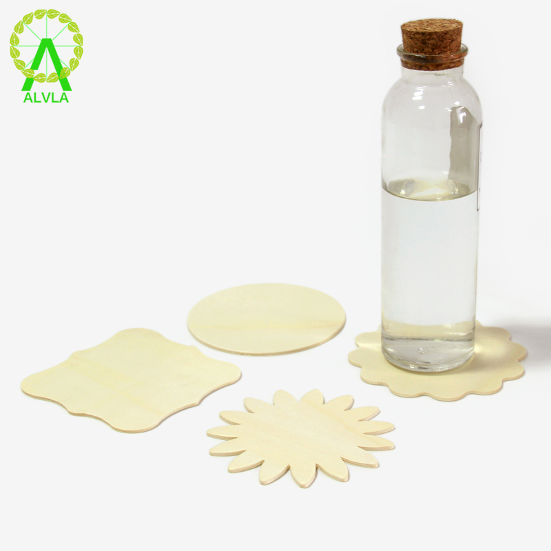 Children's diy handmade wooden white blank wood chip children's art painting material mold hand-painted wooden coaster