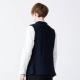 JDV nam mùa xuân và mùa thu của nam giới Nhật Bản casual retro nam dệt kim vest nam vest SKW7600NVY áo dệt kim tay ngắn Dệt kim Vest