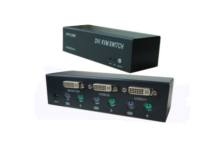 DVI switch 2 port DVI switch DVI switch 2 in 1 out DVI2 in 1 out of 1 engineering dedicated