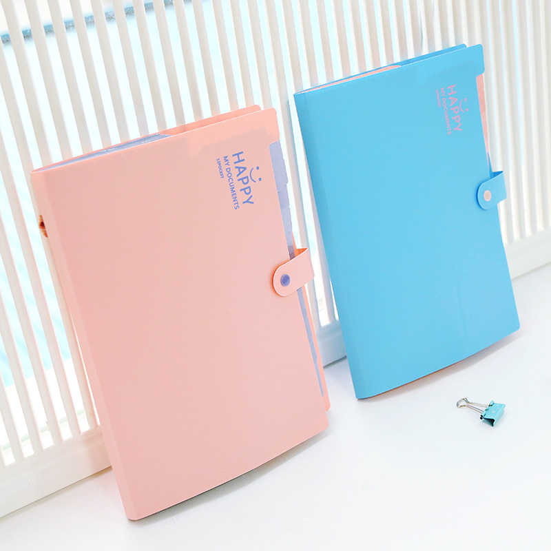 Smile clear charming folder organ package folder buy multi - functional file sets a4 file sets
