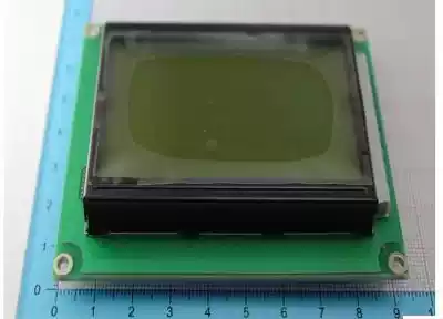 Yellow-green screen LCD12864 display with Chinese font library with backlight 12864-5V ST7920