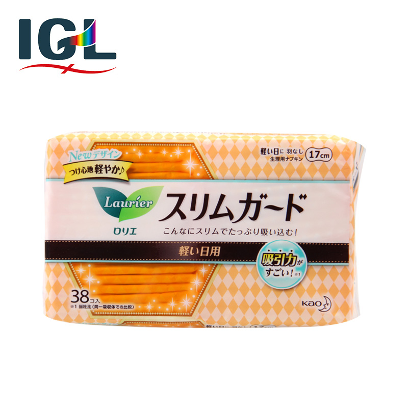 【直邮】日本 乐而雅LAURIER卫生巾 日用超薄绵柔亲肤 17CMx38片
