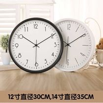 Nordic timepiece hanging clock Living room Creative modern clock quartz clock Table hanging table bedroom muted personality big number wall clock