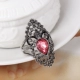 Thời trang retro pha lê cừu dài ngón trỏ nhẫn nữ Hàn Quốc cá tính rhinestone trang trí nhẫn trang sức thủy triều