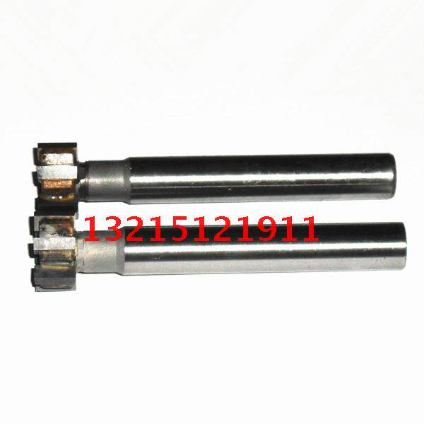 Inlaid carbide welded inlaid tungsten steel straight shank T-groove milling cutter 20 * 4 5 6 8 10 25 * 4 5 8 10