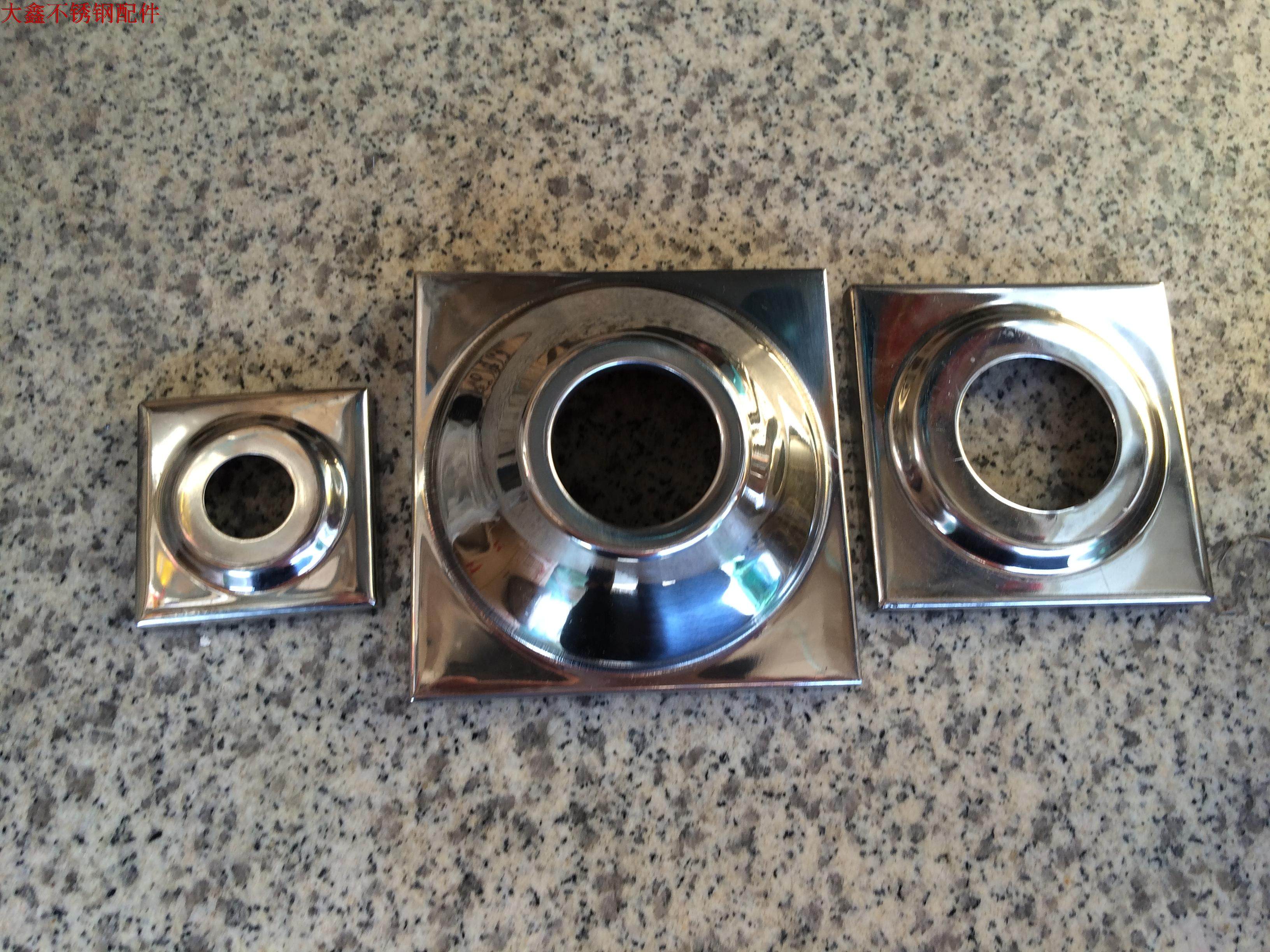 304 stainless steel ball seat Inner round outer square ball seat Round ball square base Square tube decorative cover square ball holder