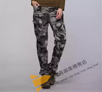 ELITE TRIBE ELITE TRIBE WCK-5848 women's trousers camouflage army green multi-pocket slippery version good