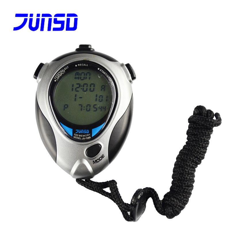 Jun Sda 7066 second meter three-row large screen shows 500-meter memory professional sports electronic timer