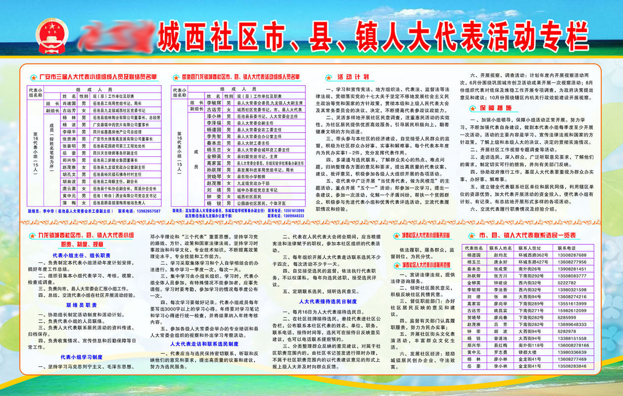 610办公装饰海报展板素材56人大代表活动专栏