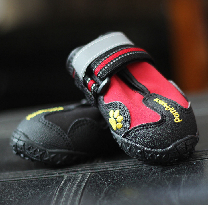 Japan synchronous non-slip wear-resistant rain shoes pet dog waterproof shoes golden retriever Samoyed big dog outdoor shoes