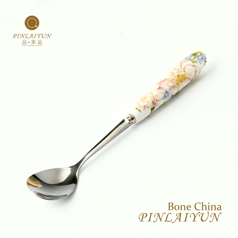 [article to transport] han edition ipads China tea service of form a complete set of coffee spoon 】 【 small coffee spoon, spoon, ceramic cream run out