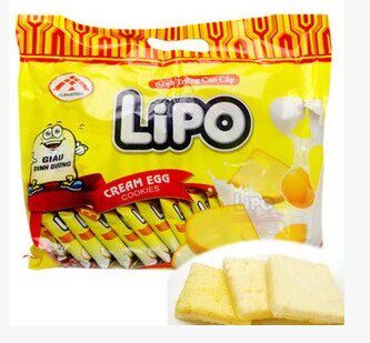 Vietnam imports LIPO white chocolate bread dried 300g * 16 packs of boxes 12-Taobao