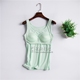 Cotton nữ bra-t với dây đeo áo ngực pad Không có vòng thép miễn phí bra cup một đồ lót yoga thể thao quần áo lót Áo vest
