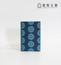 Dunhuang Wenchuang original flower brick notebook (blue)