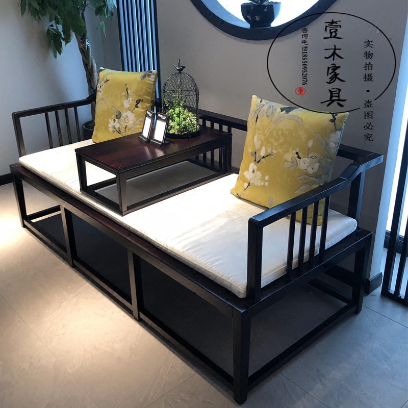 New Chinese Arhat bed Zen bed couch antique Arhat bed meditation couch living room sofa hotel club engineering furniture