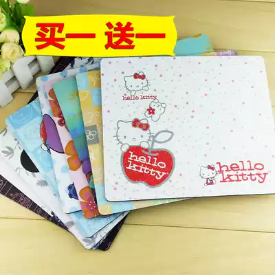 PVC cartoon mouse pad Cute office stationery personality computer mouse pad hard creative smooth and dirt resistant