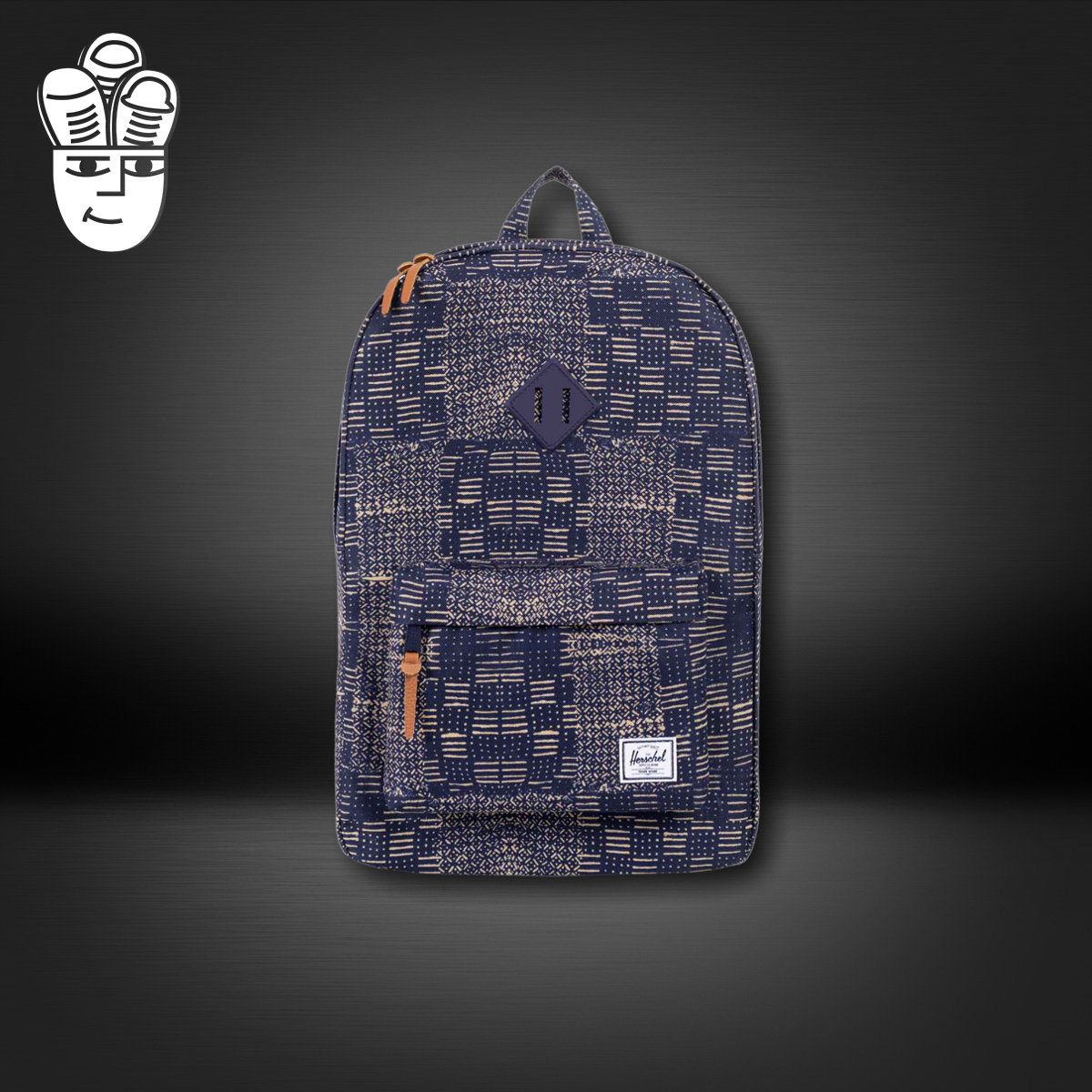 Herschel Supply Heritage 加拿大潮牌背包 时尚格纹双肩运动包
