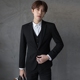 Suit nam phù hợp với kinh doanh bình thường đang được đổi mới phiên bản Hàn Quốc của nhà tạo mẫu tóc đẹp trai gió Anh ba mảnh đồ vest Suit phù hợp