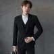 Suit nam phù hợp với kinh doanh bình thường đang được đổi mới phiên bản Hàn Quốc của nhà tạo mẫu tóc đẹp trai gió Anh ba mảnh shop do nam cao cap Suit phù hợp