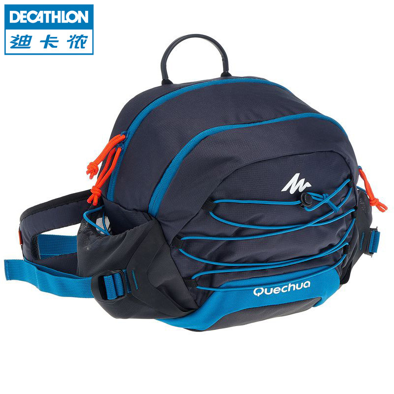 迪卡侬 户外旅行运动腰包 跑步水壶腰带 骑行防水挎包 QUECHUA