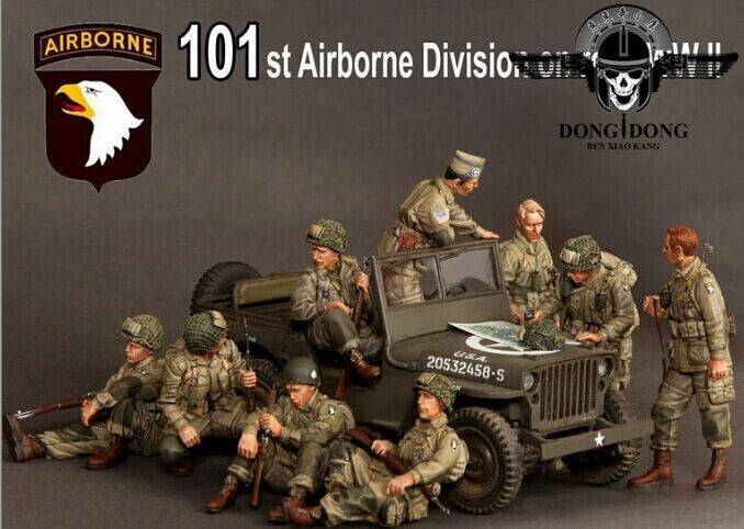 1:35 Resin Soldiers U.S. 101st Airborne Division 
