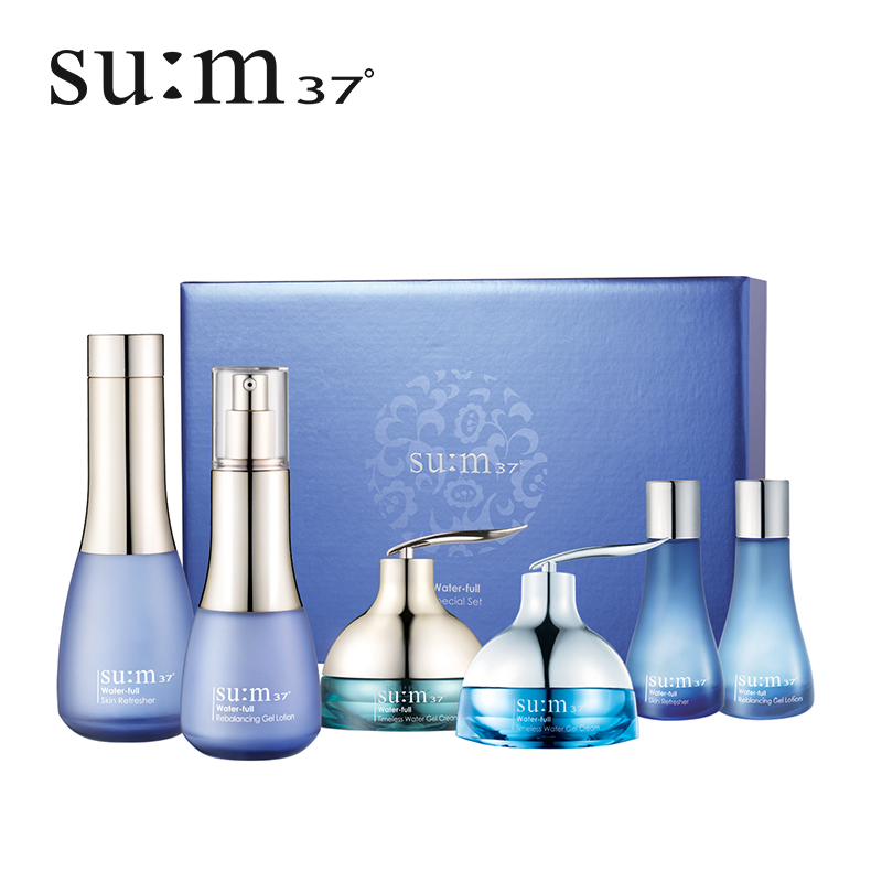 su:m37苏秘水漾清润套盒 呼吸37度惊喜水分水乳霜套装