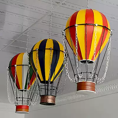 European style retro iron hot air balloon decorations ornaments bar Internet cafes shopping mall Hotel hanging ornaments photography beauty props