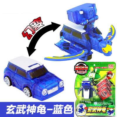 Spiritual creation of new magic car god robot card automatic deformation toy basalt tortoe dark night zombie