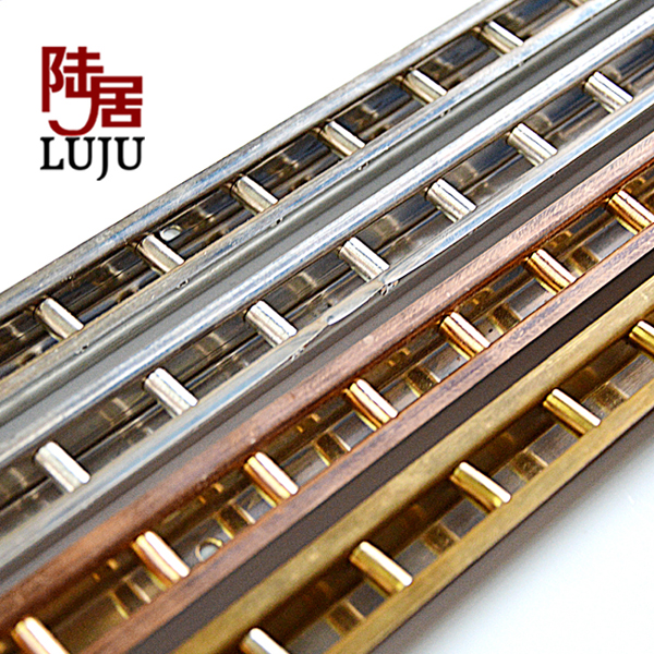 Steel ladder column Trapezoidal column Stainless steel return ladder column Vertical stripe steel strip Clothing shelf a column wall rail Showcase rail