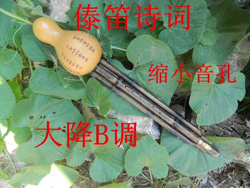 Made by the master, big D, big B, big C, big E, big E, Yunnan Dai flute brand playing gourd silk