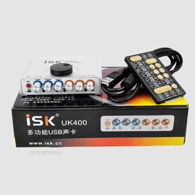 Physical licensed ISK UK 400 external sound card computer K song shout Mai YY anchor USB notebook free driver