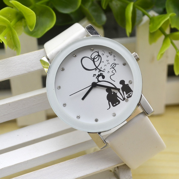 Korean fashion belt retro men's casual Korean version of the trend of middle school students couple cheap wholesale watches