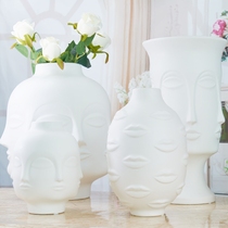 Eurostyle Adornment Vase Multi-faceted Face Muse Vases Living Room Dry Flowers Flower Arrangement Dining Table Home Creative American