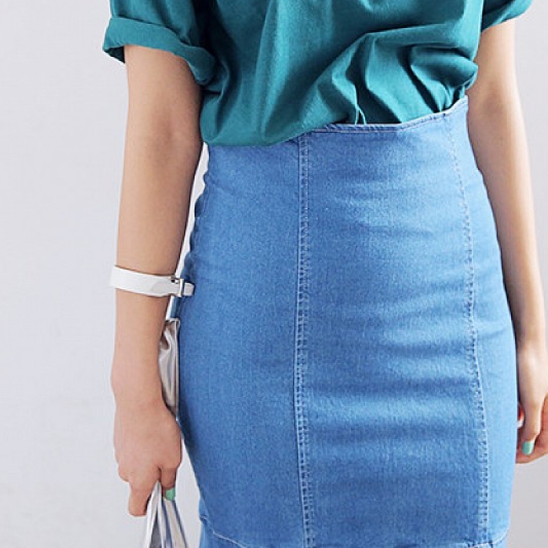 韩国stylenanda官方正品 个性款仿皮折叠扣手镯